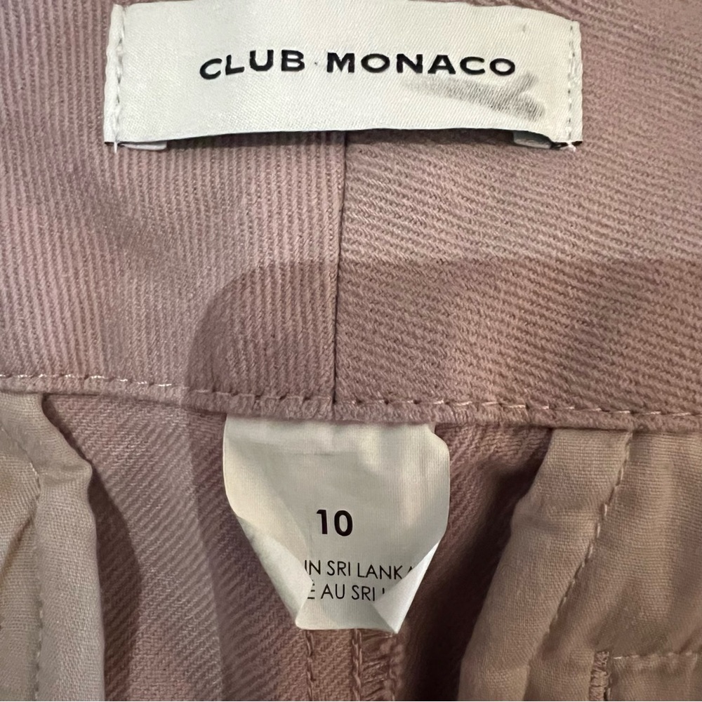 Club Monaco cropped high waist utility casual pants size 10 excellent condition - Picture 13 of 14